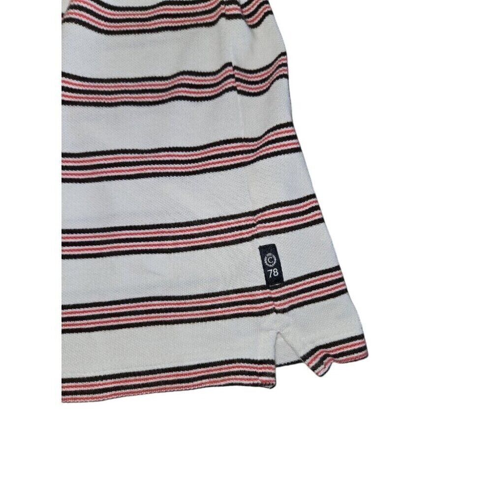 Chaps Men's White Striped Polo Size XL - Picture 6 of 7